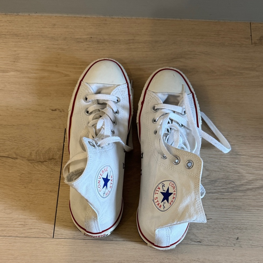 Converse Classic White and Red Women's Sneakers